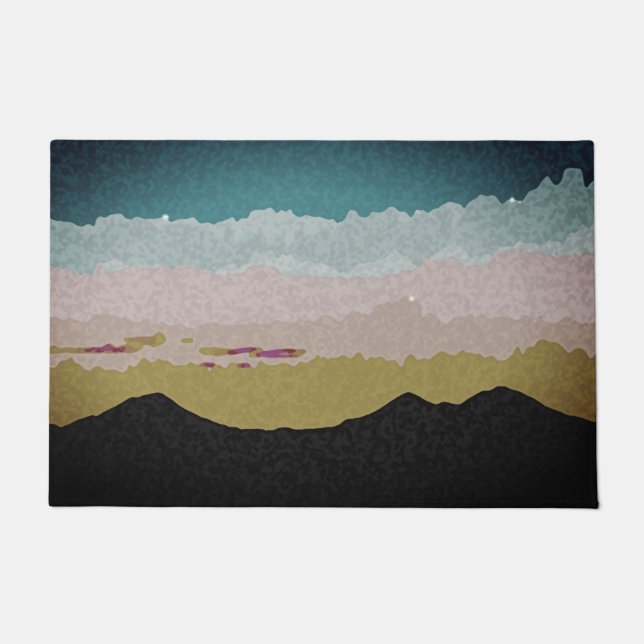 Mountain  Sunset Doormat (Front)