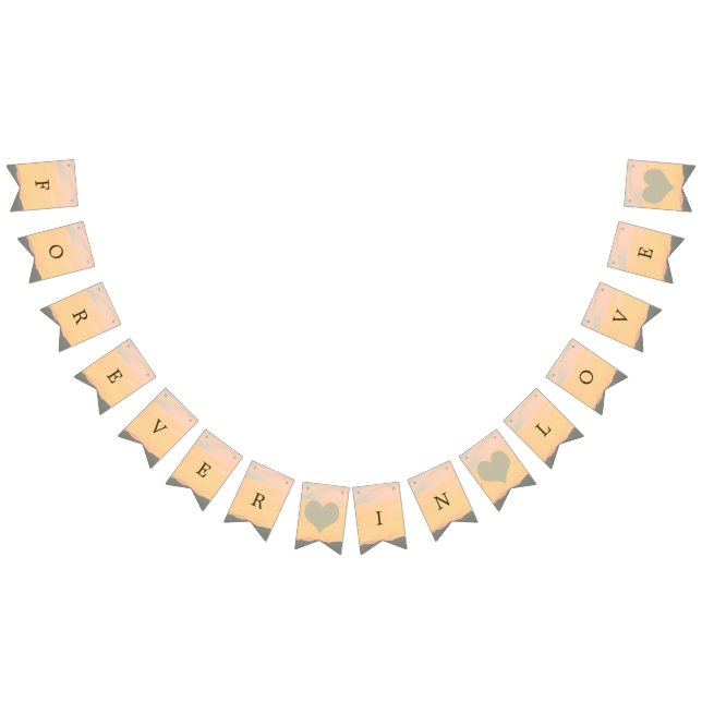 Mountain Sunset Forever In Love Bunting (All)