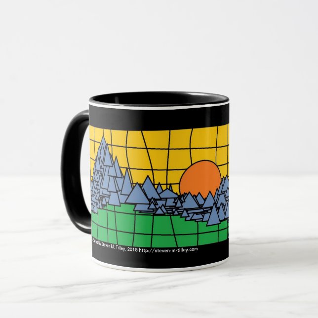 Mountain Sunset Mug (Front Left)