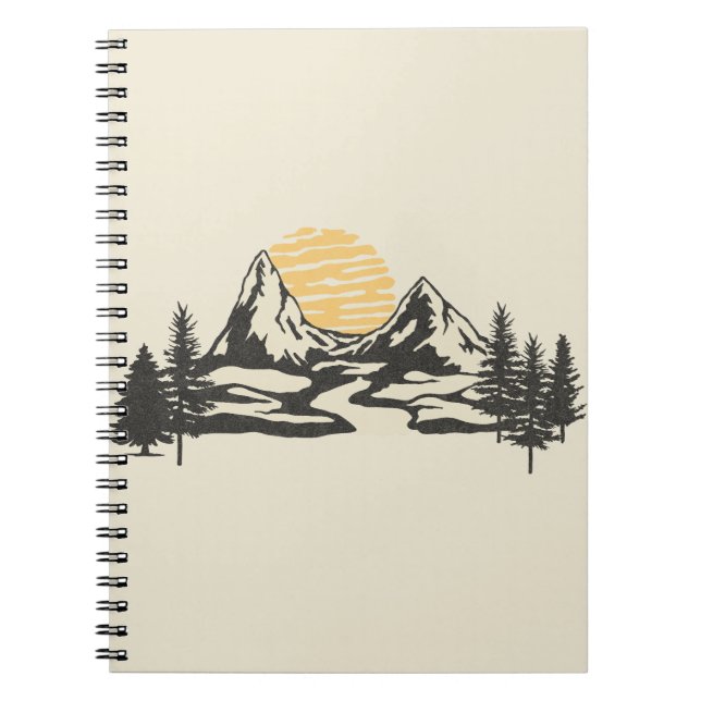 Mountain sunset notebook (Front)