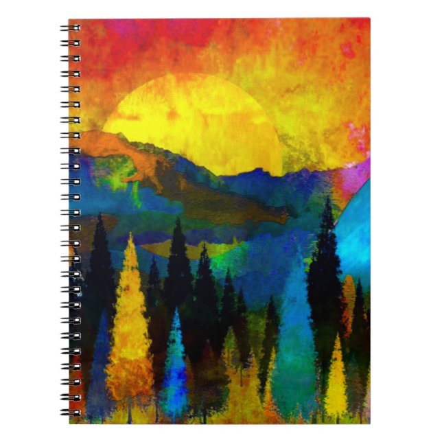 Mountain sunset  notebook (Front)