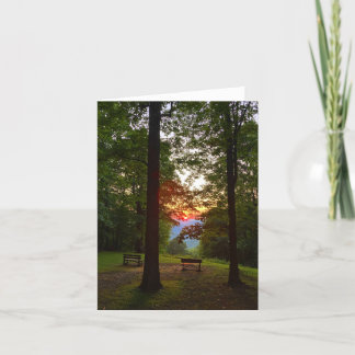 mountain sunset notecard (blank inside)