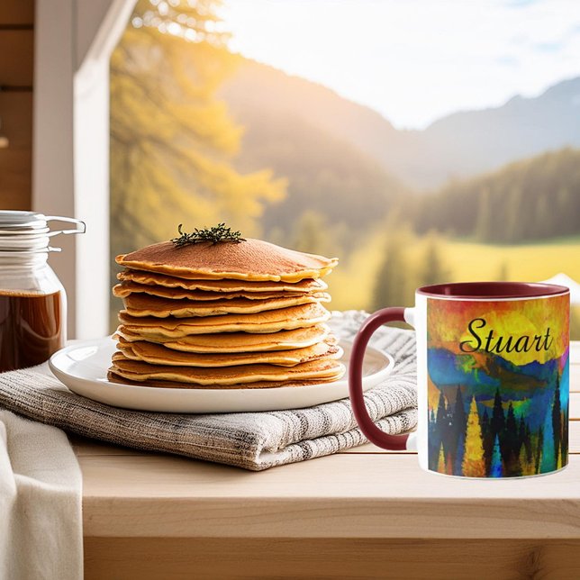 Mountain sunset personalised  mug (Creator Uploaded)