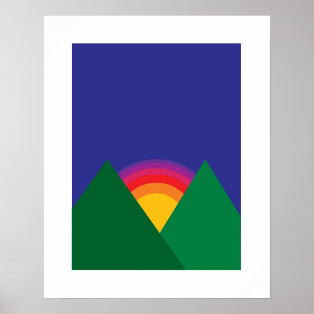 Mountain Sunset Print (Front)