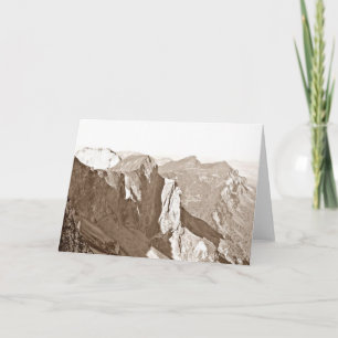 Mountain Switzerland Thank You Birthday Card