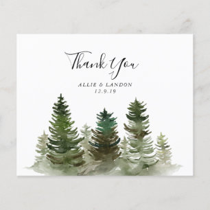 Mountain Thank You Card   Budget