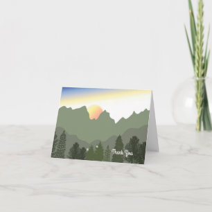 Mountain Time Thank You Card