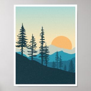 Mountain Top Pacific Northwest  Poster