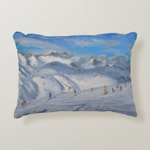 Mountain Tops Tignes 2009 Decorative Cushion