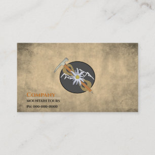 Mountain Tour Guide Business Card