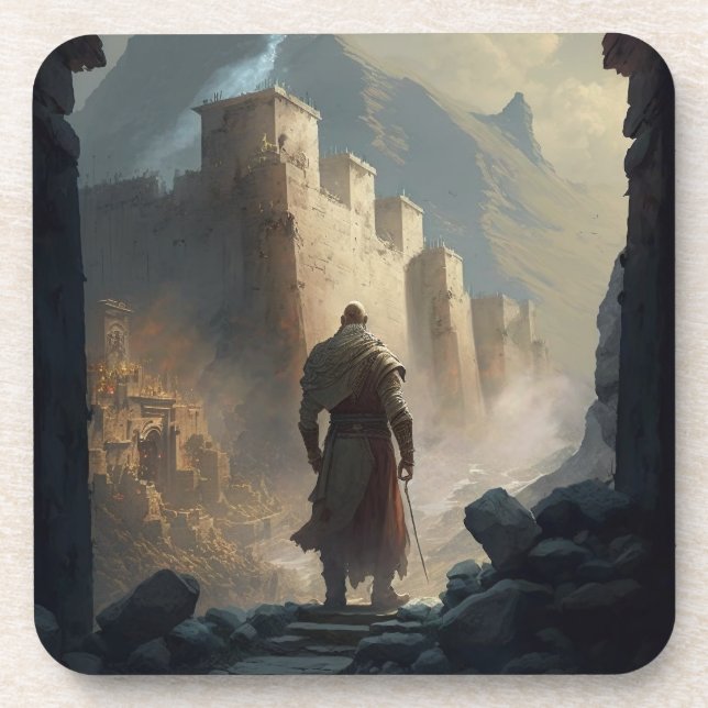 Mountain town siege coaster (Front)