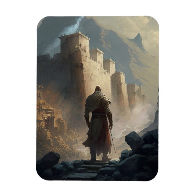 Mountain town siege magnet (Vertical)