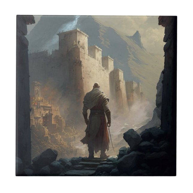 Mountain Town Siege Tile (Front)