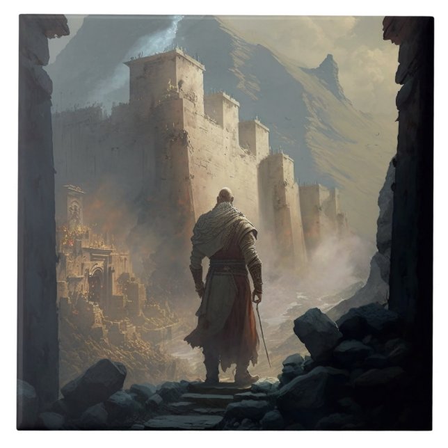 Mountain Town Siege Tile (Front)