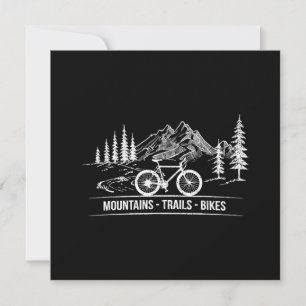 Mountain Trail Bikes - Cyclist Bike Rider Bicycle 