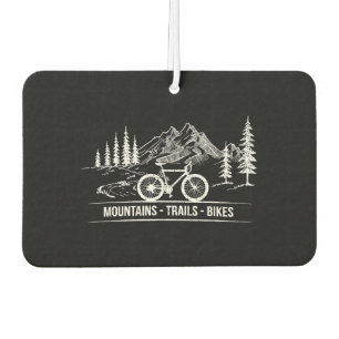 Mountain Trail Bikes - Cyclist Bike Rider Bicycle  Car Air Freshener
