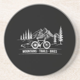 Mountain Trail Bikes - Cyclist Bike Rider Bicycle Coaster