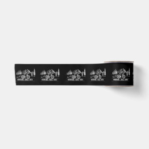 Mountain Trail Bikes - Cyclist Bike Rider Bicycle Satin Ribbon