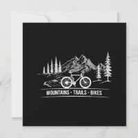 Mountain Trail Bikes - Cyclist Bike Rider Bicycle 