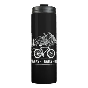 Mountain Trail Bikes - Cyclist Bike Rider Bicycle  Thermal Tumbler