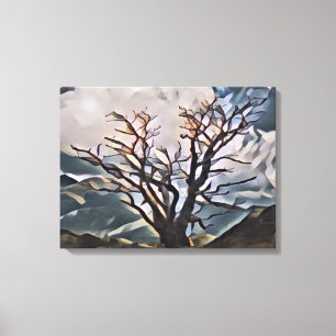 MOUNTAIN TREE CANVAS PRINT