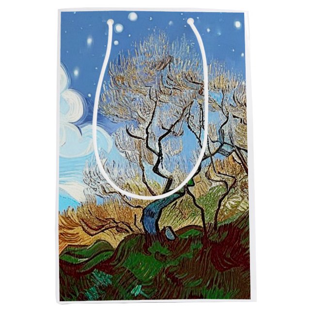  MOUNTAIN  TREE MEDIUM GIFT BAG (Front)