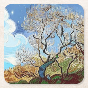 MOUNTAIN TREE SQUARE PAPER COASTER