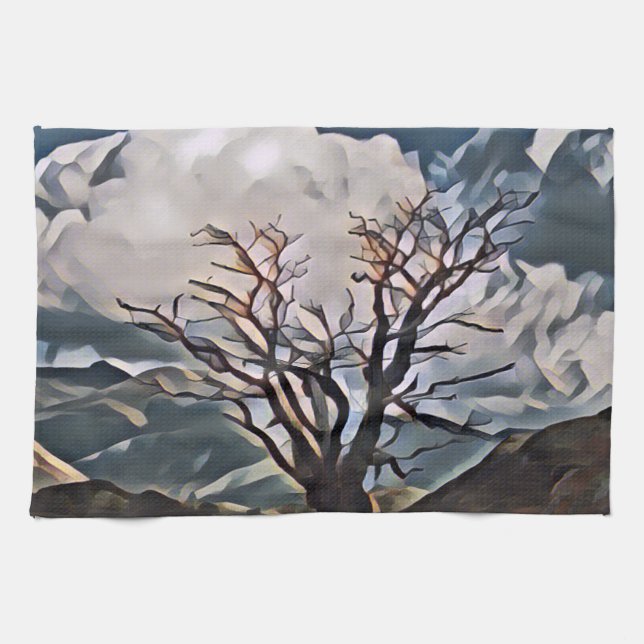 MOUNTAIN TREE   TEA TOWEL (Horizontal)