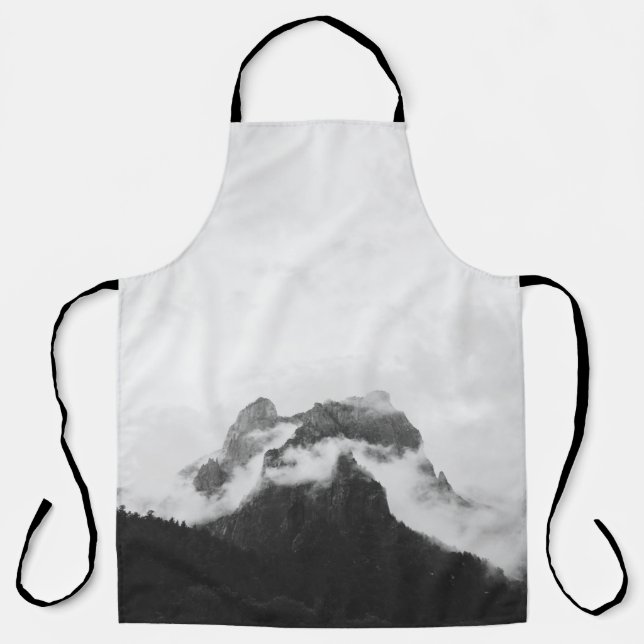 MOUNTAIN UNDER WHITE CLOUD DURING DAYTIME APRON (Front)