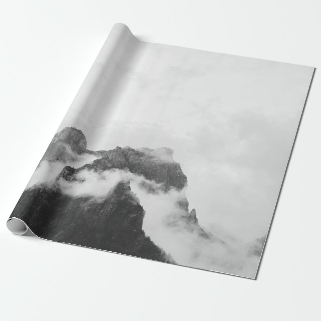 MOUNTAIN UNDER WHITE CLOUD DURING DAYTIME WRAPPING PAPER (Unrolled)