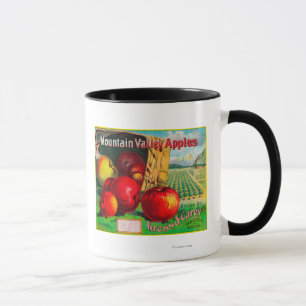 Mountain Valley Apple LabelHamilton, MT Mug