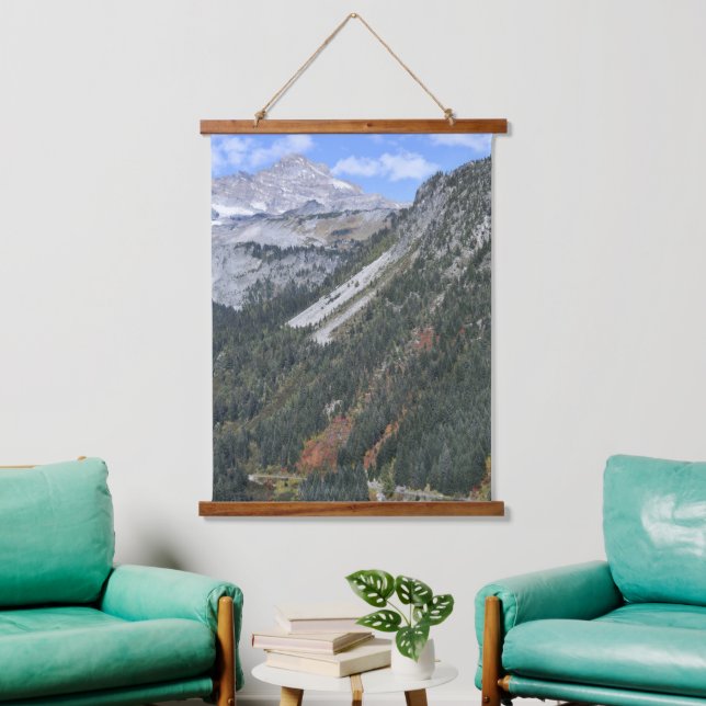 Mountain Valley Autumn Colour Landscape Hanging Tapestry (Living Room)
