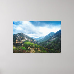 Mountain Valley Storm Light Canvas Print