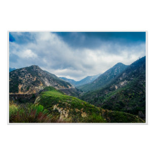 Mountain Valley Storm Light Poster