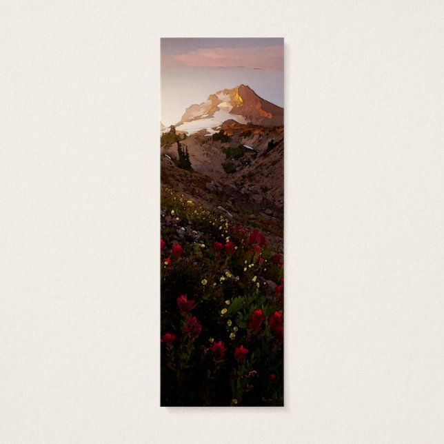 Mountain Valley Sunset Watercolor (Back)