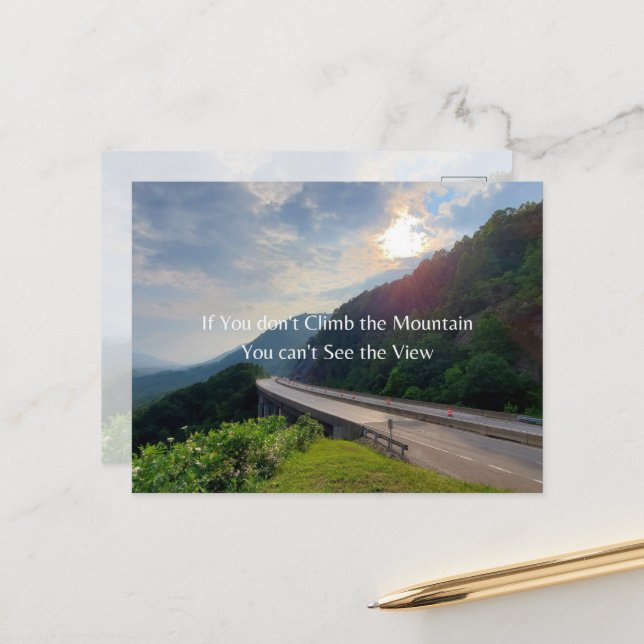 Mountain View at Benge's Gap Postcard (Front/Back In Situ)