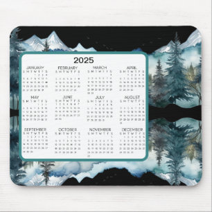 Mountain View Calendar Mouse Mat