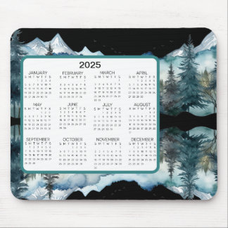 Mountain View Calendar Mouse Mat