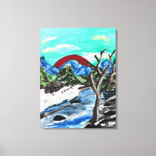 Mountain view  canvas print