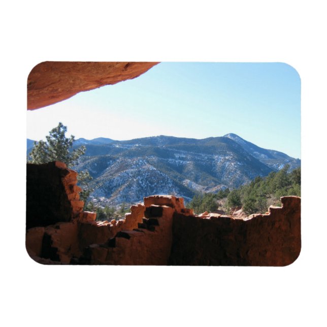 Mountain View from Cliff Dwellings Magnet (Horizontal)