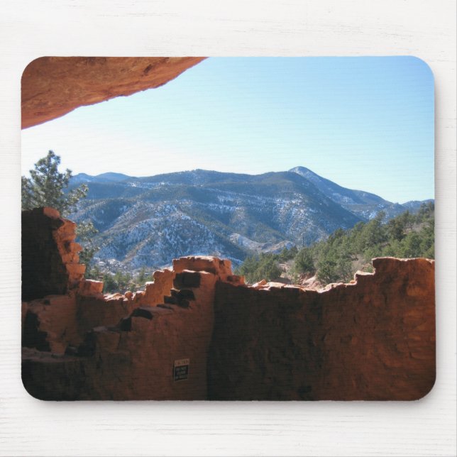 Mountain View from Cliff Dwellings Mouse Mat (Front)