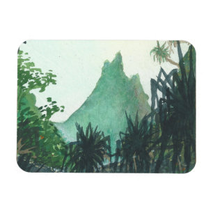 Mountain View From Kee'e Beach Magnet