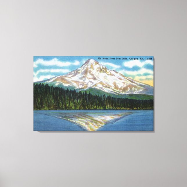 Mountain View from Lost Lake Canvas Print (Front)