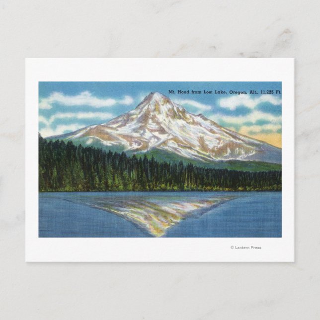 Mountain View from Lost Lake Postcard (Front)