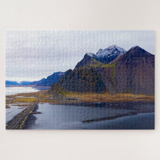 Mountain View in Iceland Jigsaw Puzzle (Horizontal)
