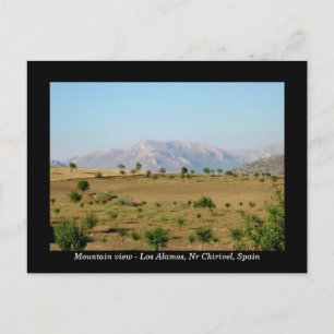 Mountain view postcard - Chirivel Almeria Spain