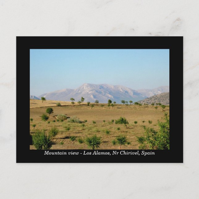 Mountain view postcard - Chirivel Almeria Spain (Front)