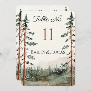 Mountain View Table Number