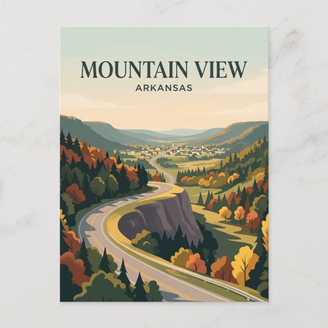Mountain View USA Postcard (Front)