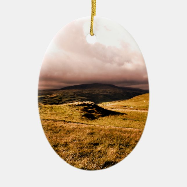 MOUNTAIN VIEWS CERAMIC TREE DECORATION (Front)